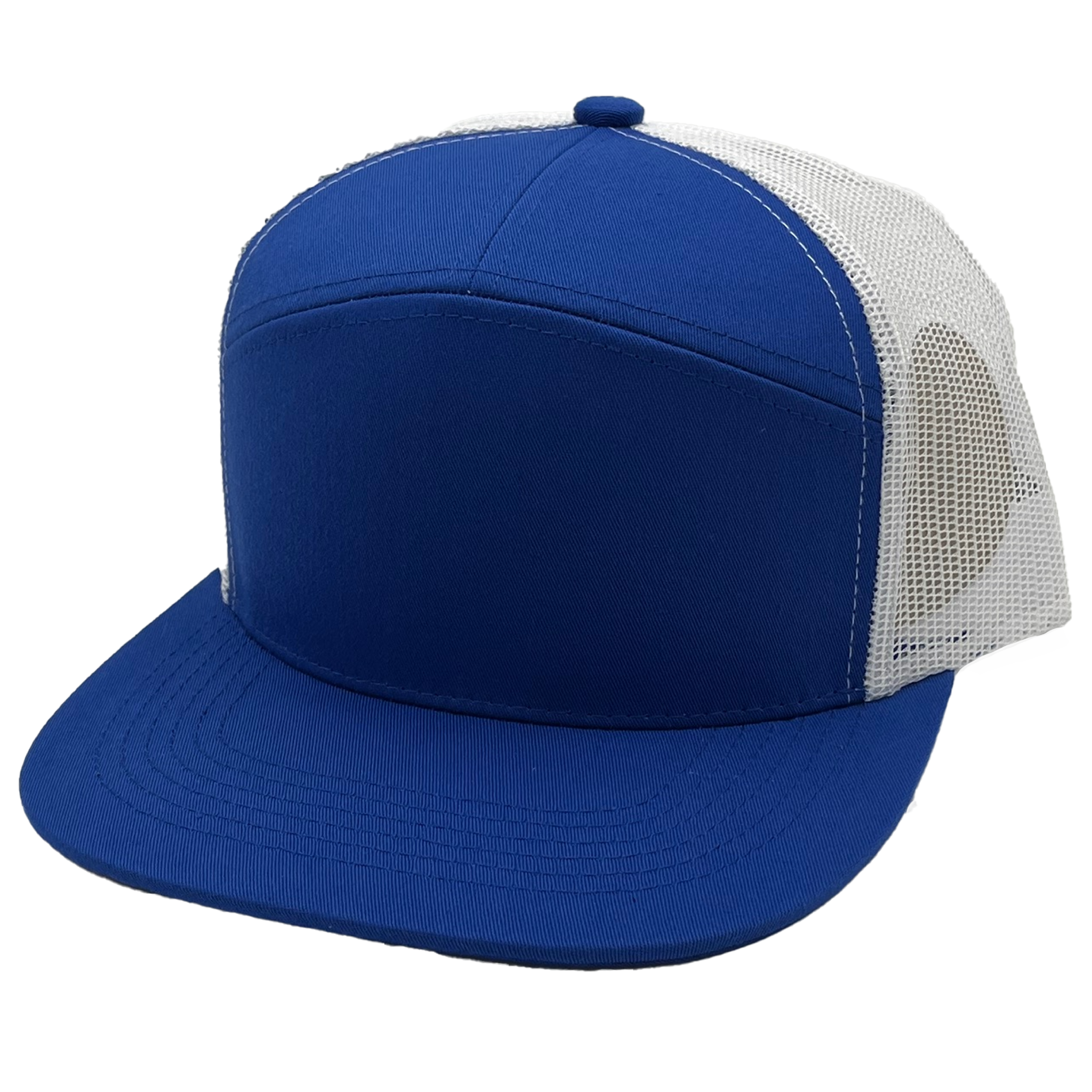 GNV-7005M - 7 Panels Mesh Flat Bill Cap