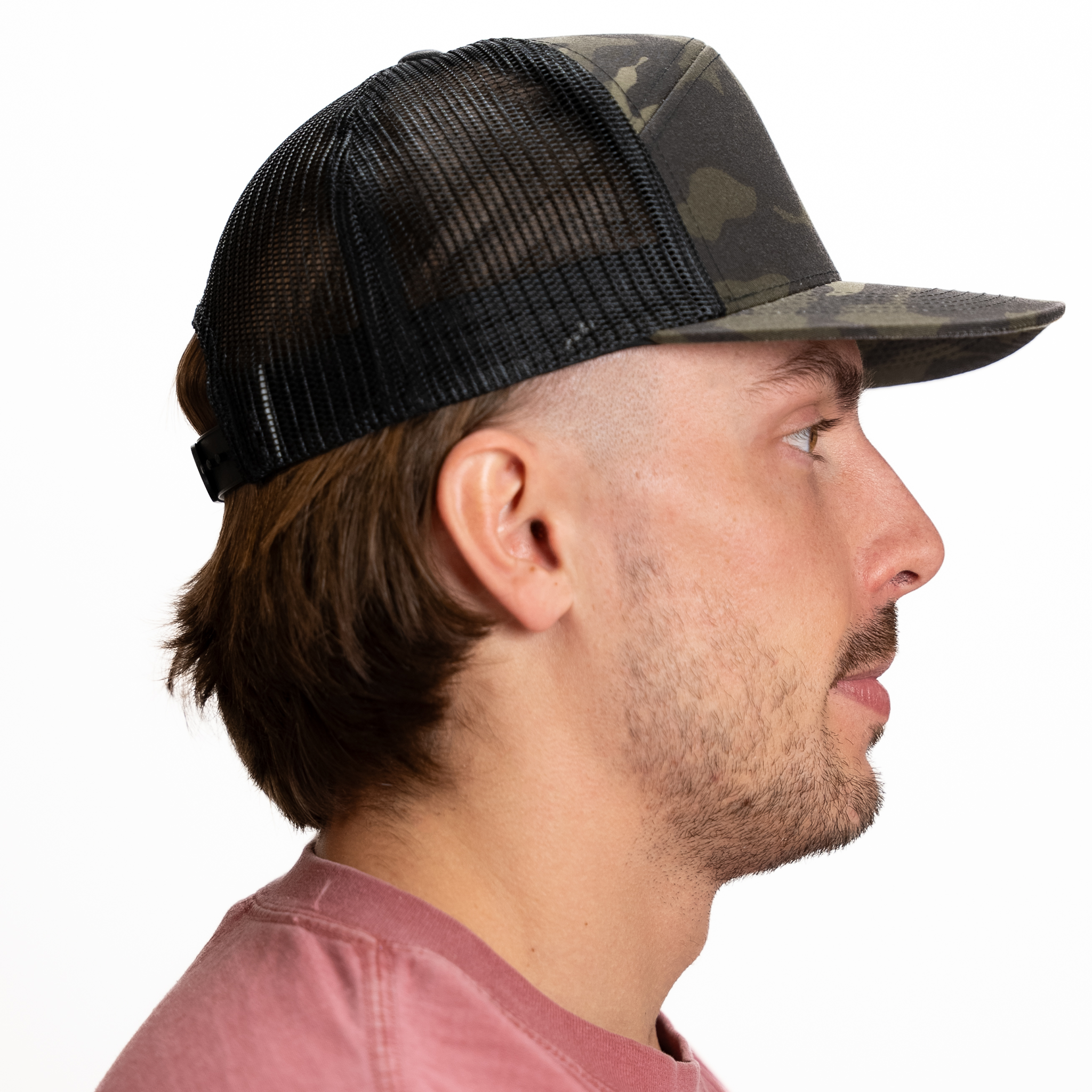 GNV-7005M - 7 Panels Mesh Flat Bill Cap