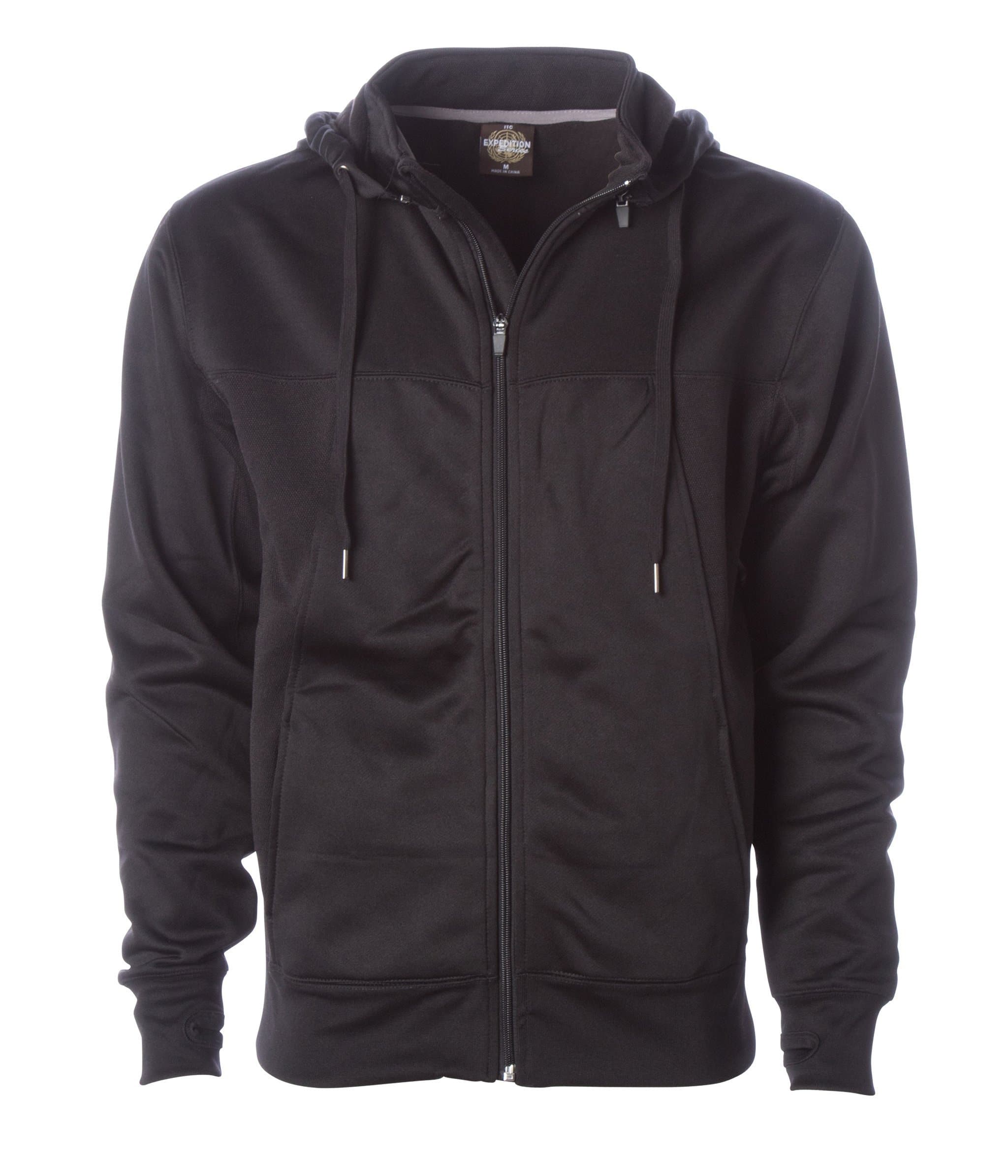 EXP80PTZ Poly-Tech Zip Hooded Sweatshirt