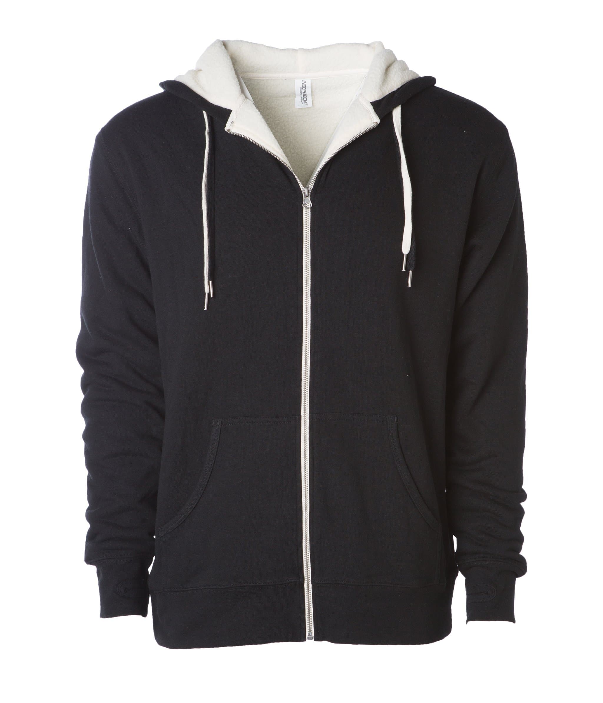 EXP90SHZ - Unisex Heavyweight Sherpa Lined Heather Zip Hood