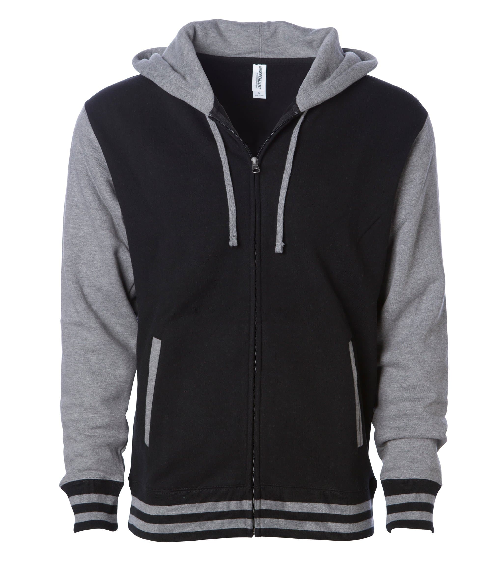IND45UVZ - Unisex Heavyweight Varsity Zip Hood