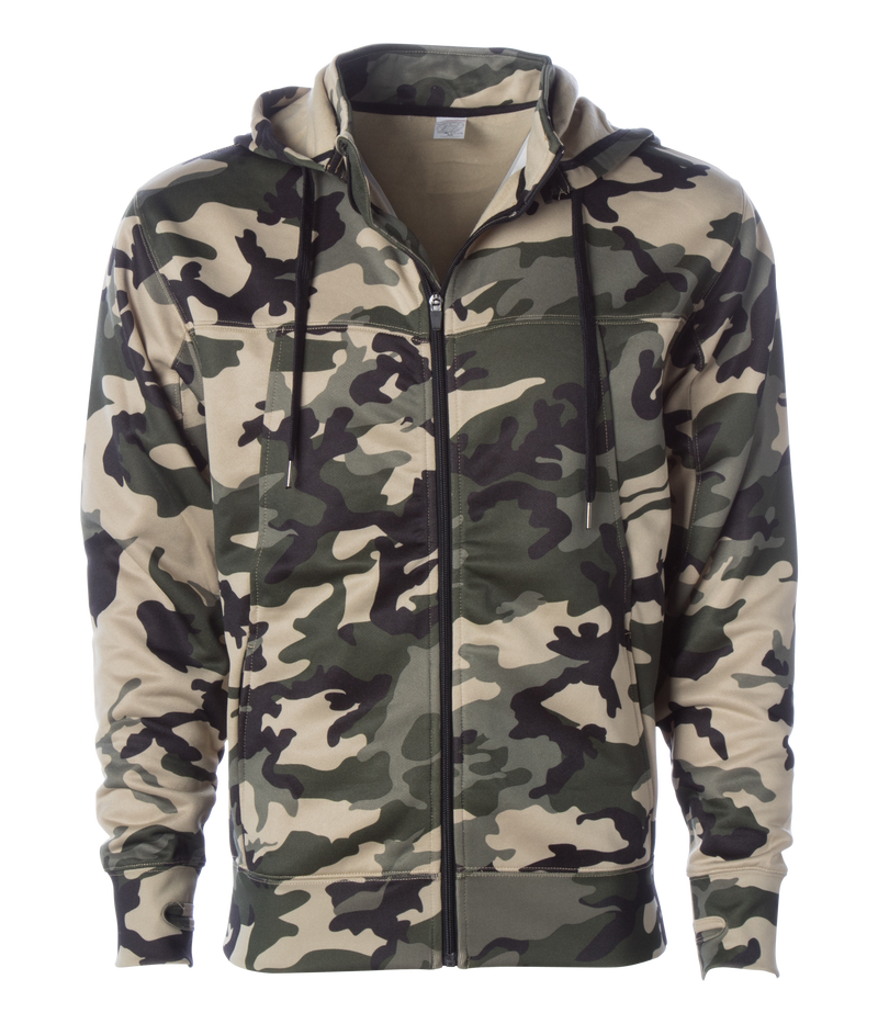 EXP80PTZ  - Poly-Tech Zip Hooded Sweatshirt