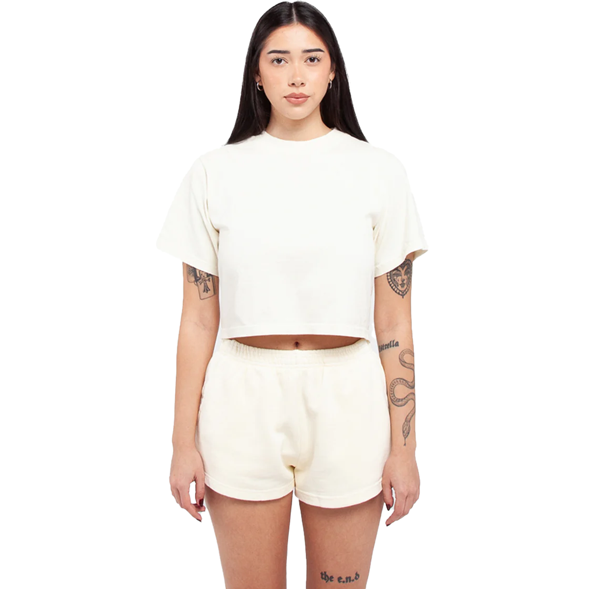 Women Garment Dye Fleece Shorts
