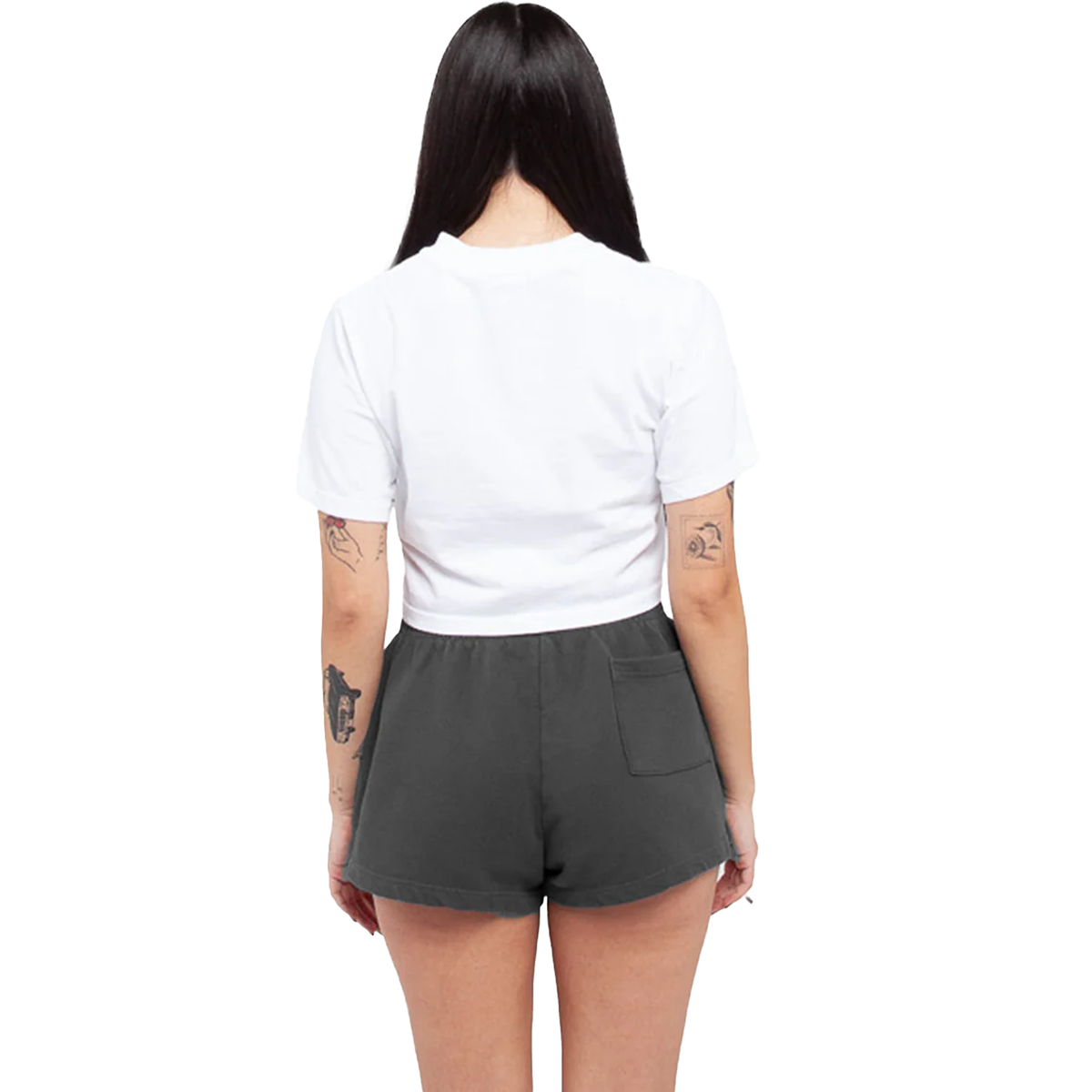 Women Garment Dye Fleece Shorts