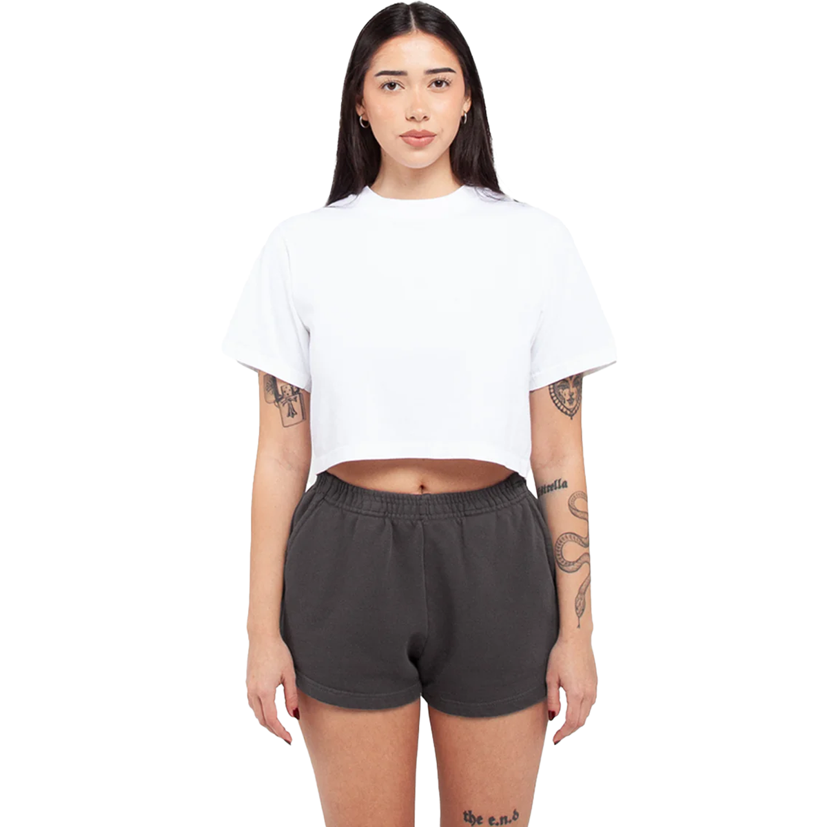 Women Garment Dye Fleece Shorts