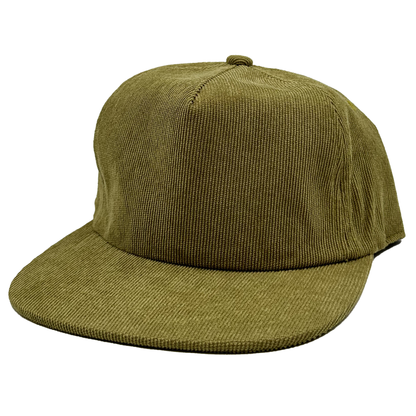 GNV-10195P - 5 panels Flat Bill Corduroy Cap