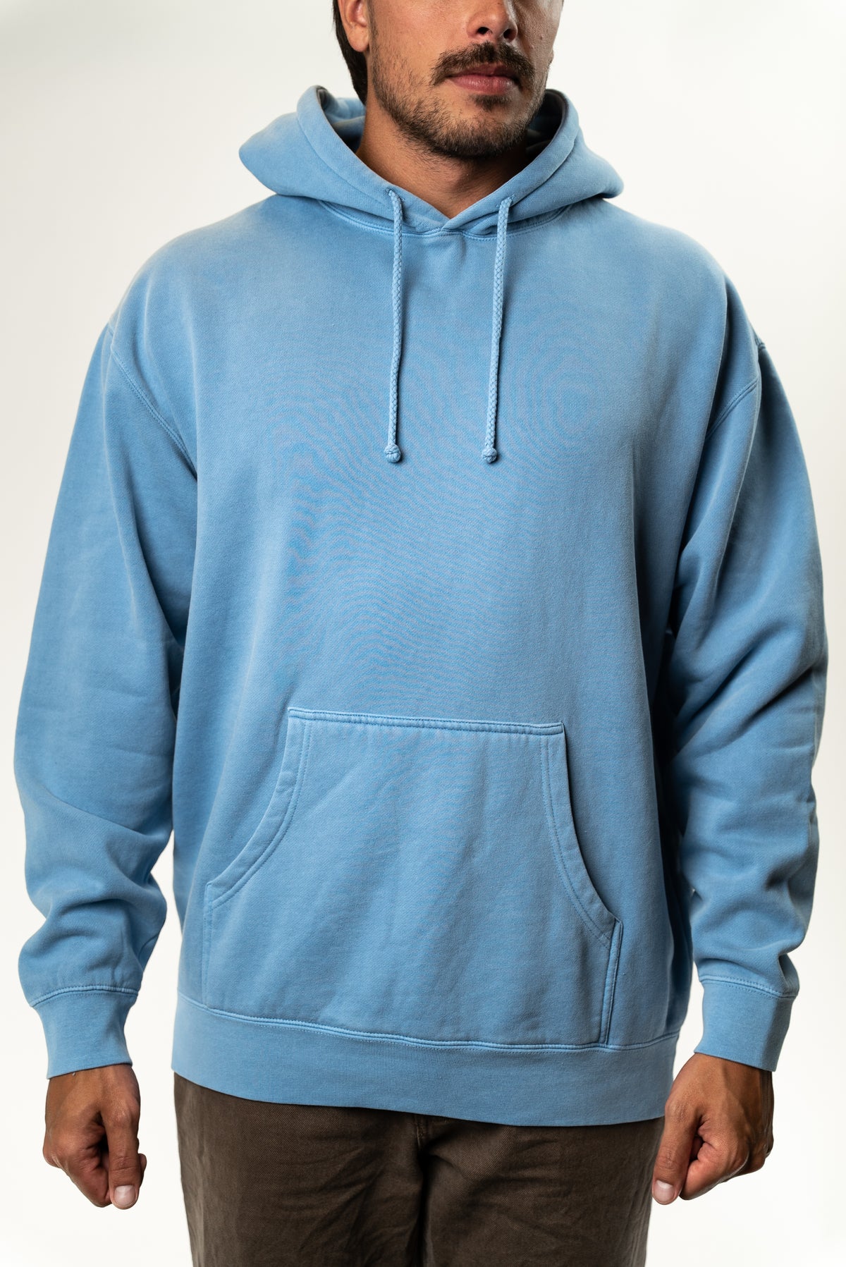 IND4000PD - Heavy Weight Pigment Hooded Pullover