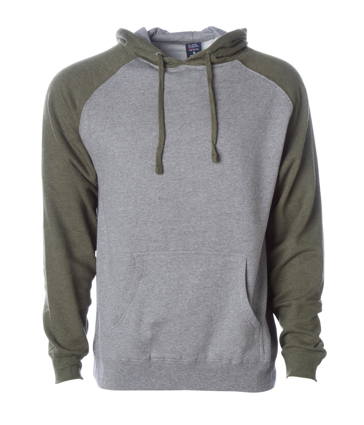 IND40RP - Raglan Hooded Pullover Sweatshirt