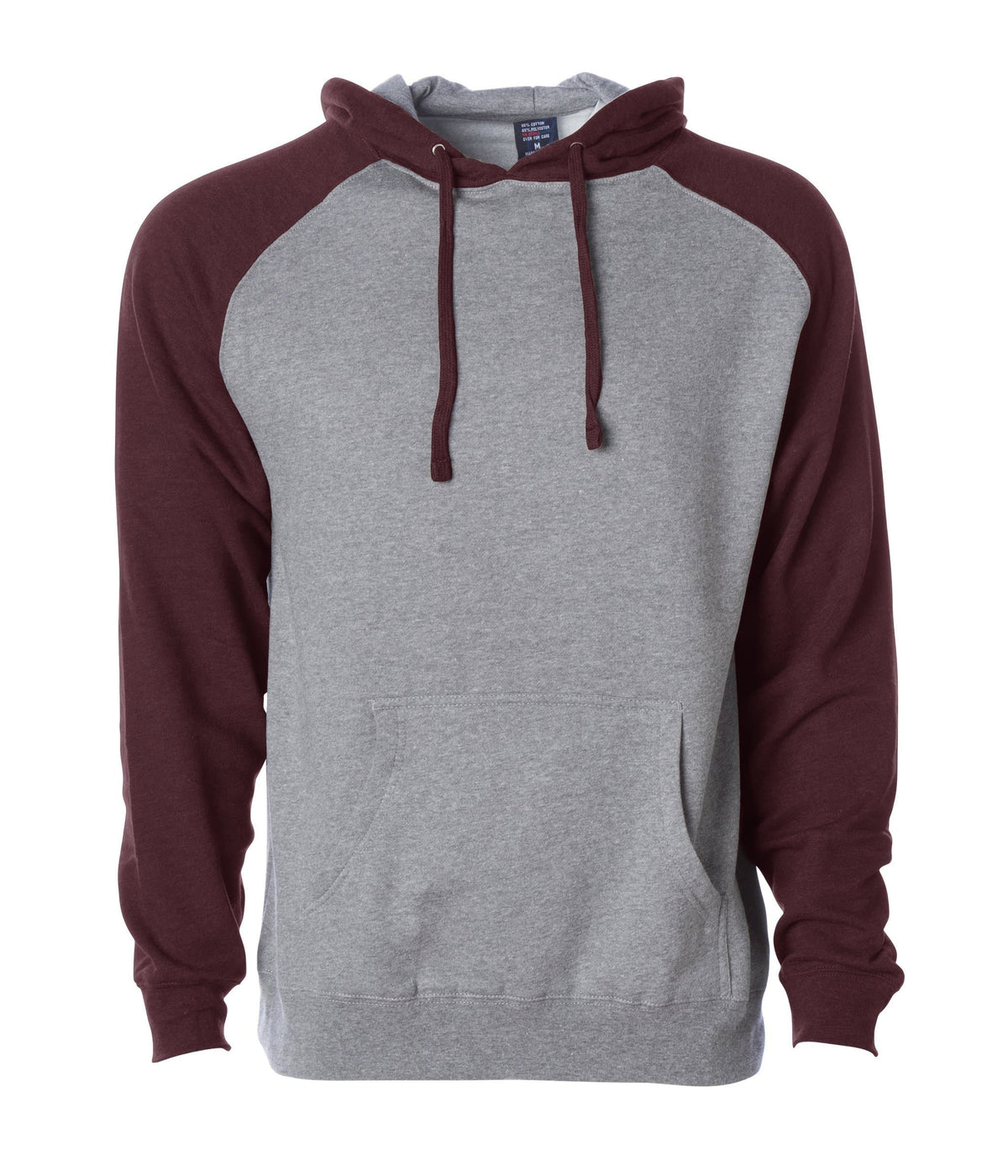 IND40RP - Raglan Hooded Pullover Sweatshirt