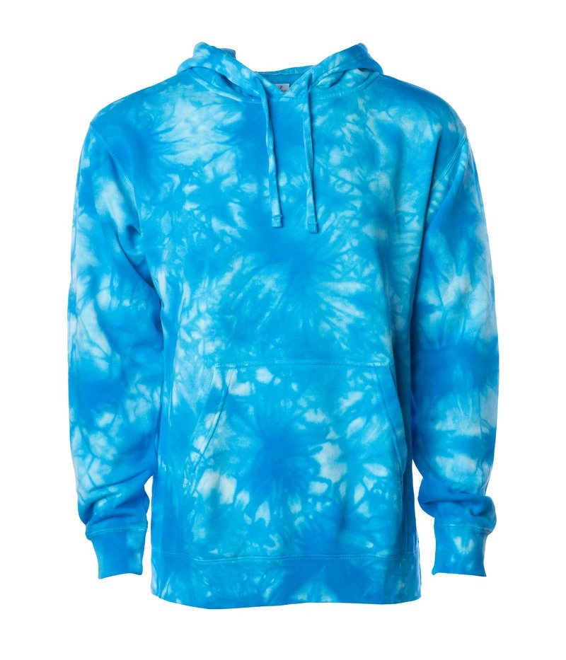 PRM4500TD - Unisex Midweight Tie Dye Hooded Pullover